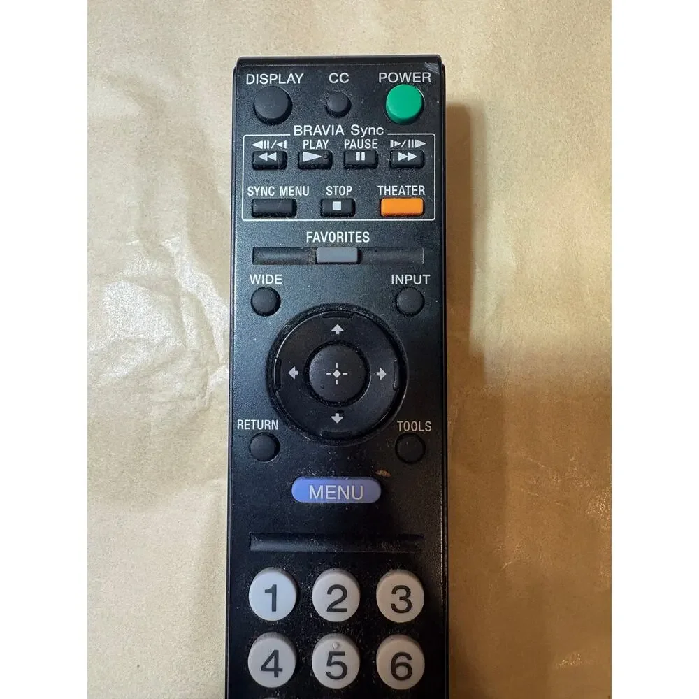 Sony RM-YD028 Remote IR tested Bravia TV KDL-19L5000, 32XBR9, 46S504 etc